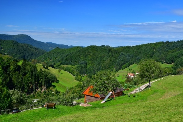 'Panoramasicht vom Mllerbauernhof im Schwarzwald'