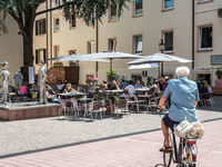 Faneser Platz Rastatt Fahrradfahrer - Copyright Foto: Joachim Gerstner Faneser Platz Rastatt Fahrradfahrer - Copyright Foto: Joachim Gerstner