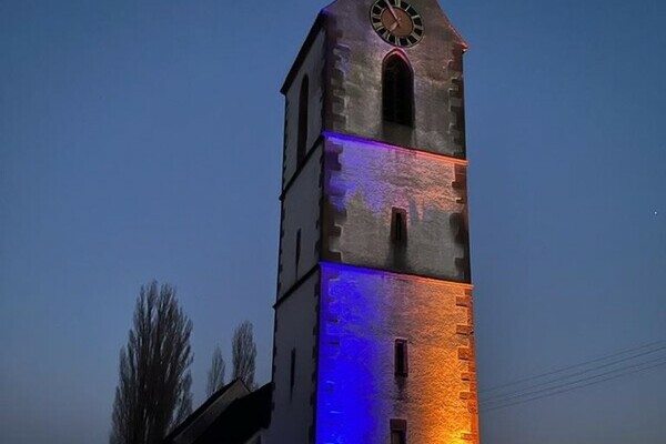 St. Peterskirche auf rmischen Mauern Copyright: (Mit freundlicher Genehmigung vom Ev. Pfarramt Blansingen  Welmlingen - Kleinkems)